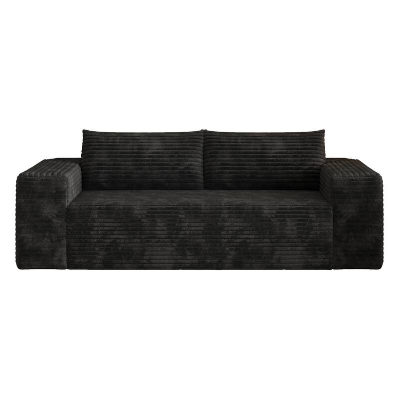 78.8" Corduroy Loveseat Sofa - Deep Seat, No Assembly Required, for Living Room, Bedroom, Apartment
