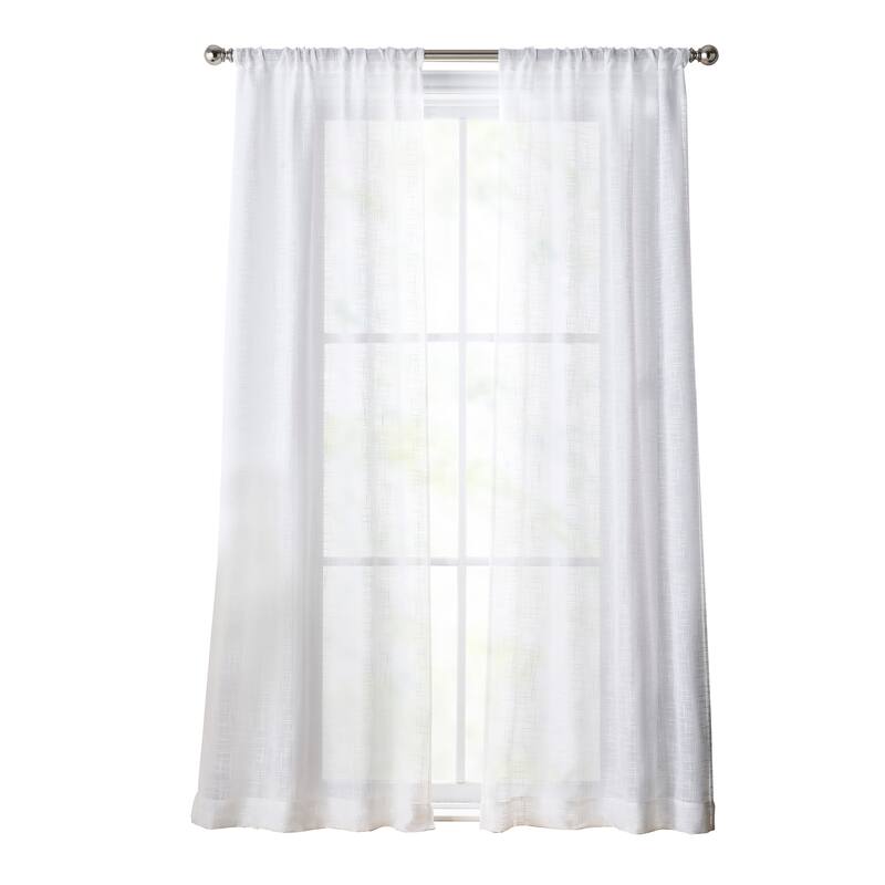 Tommy Hilfiger Blake Poletop Window Curtain Panel Pair