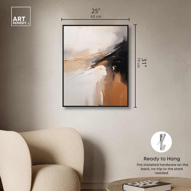 Baked Clay II Canvas by Art Remedy