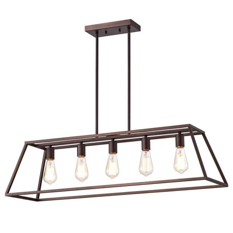 5-light Linear Island Fixture - Oil Rubbed Bronze