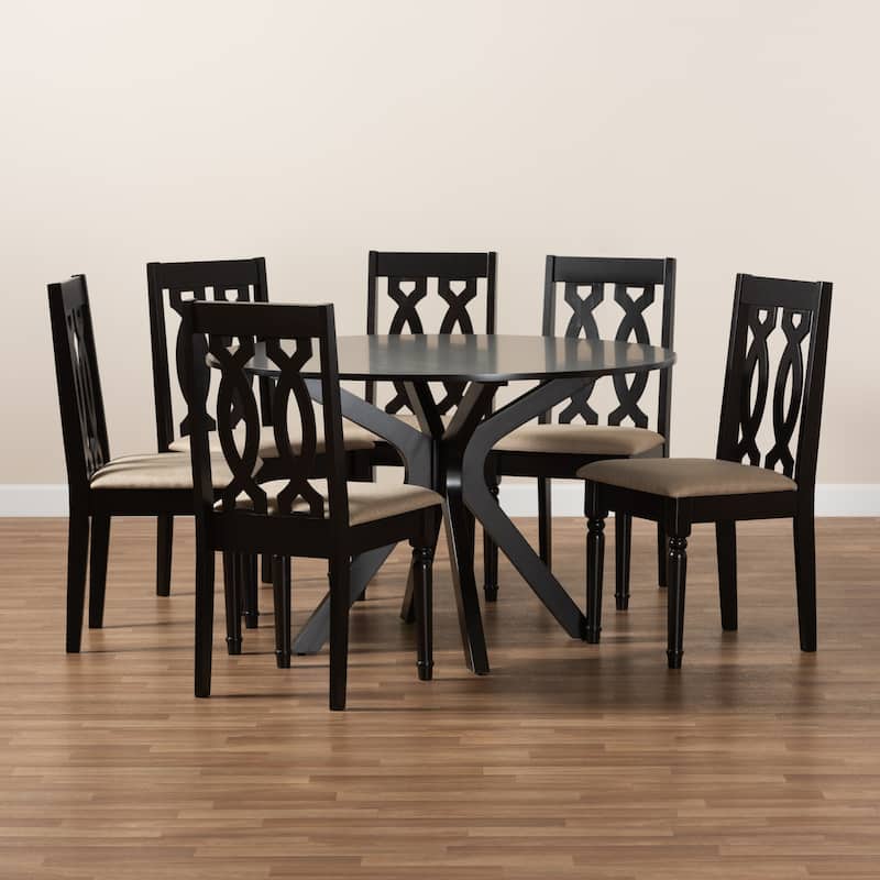 Callie Modern and Contemporary 7-Piece Dining Set