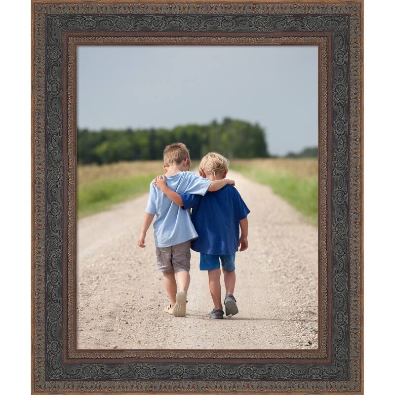 Attic Aged Picture Frame, Photo Frame - 16x20 - Attic Aged Bronze