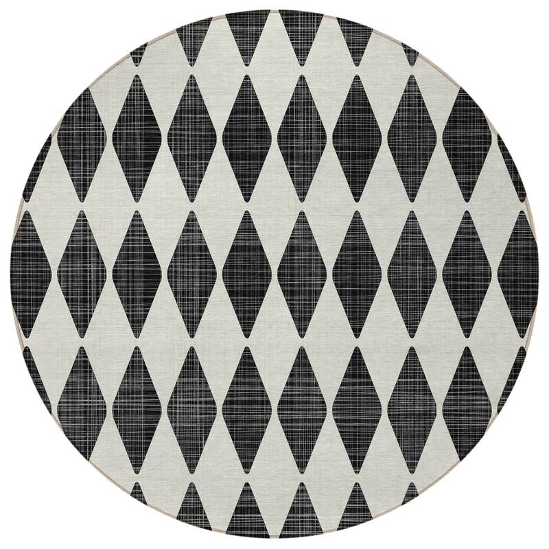 HomeRoots Geometric Transitional Rectangle Outdoor Rug
