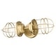 preview thumbnail 1 of 7, Golden Lighting Seaport 2 Light 17" Tall Bathroom Sconce Brushed Champagne Bronze