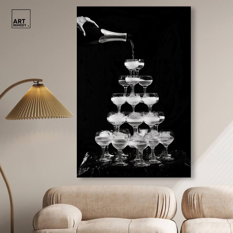 Overflowing Celebration Canvas by Art Remedy, Gallery Wrapped