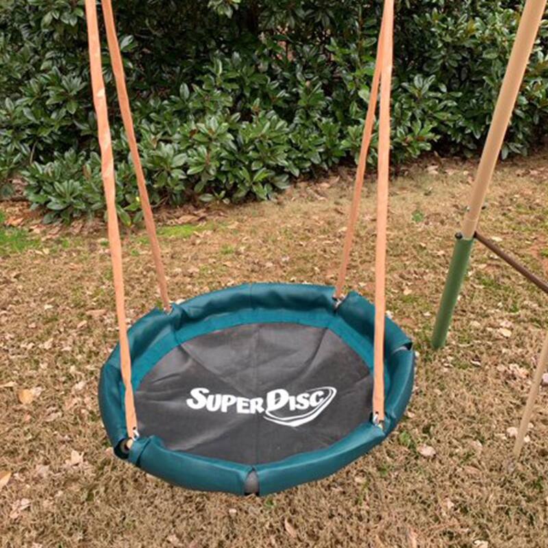 XDP Recreation Deerfield Playground Swing Set, Super Disc, Slide, Glider & Swing - 222 x 102 x 74 inches