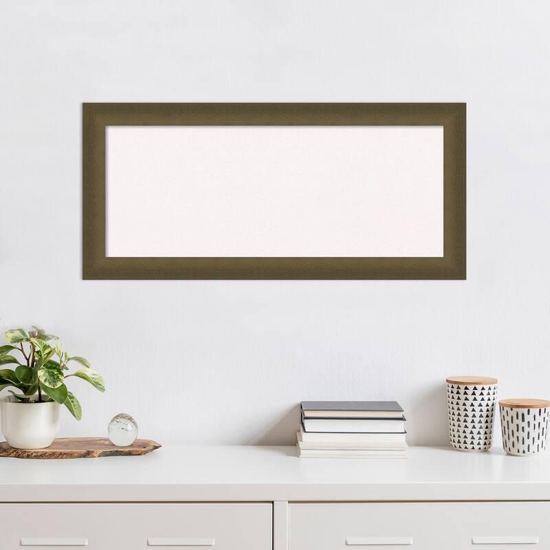 Blaine Narrow Framed White Corkboard Bulletin Board
