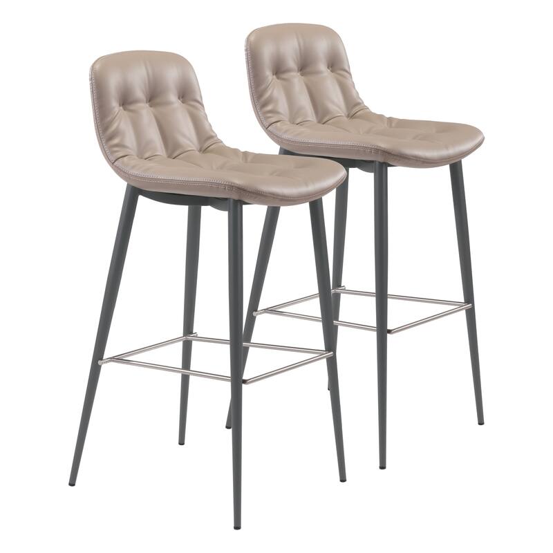 Tangiers Bar Chair (Set of 2) - 17.3" W x 20.7" D x 40.1" H
