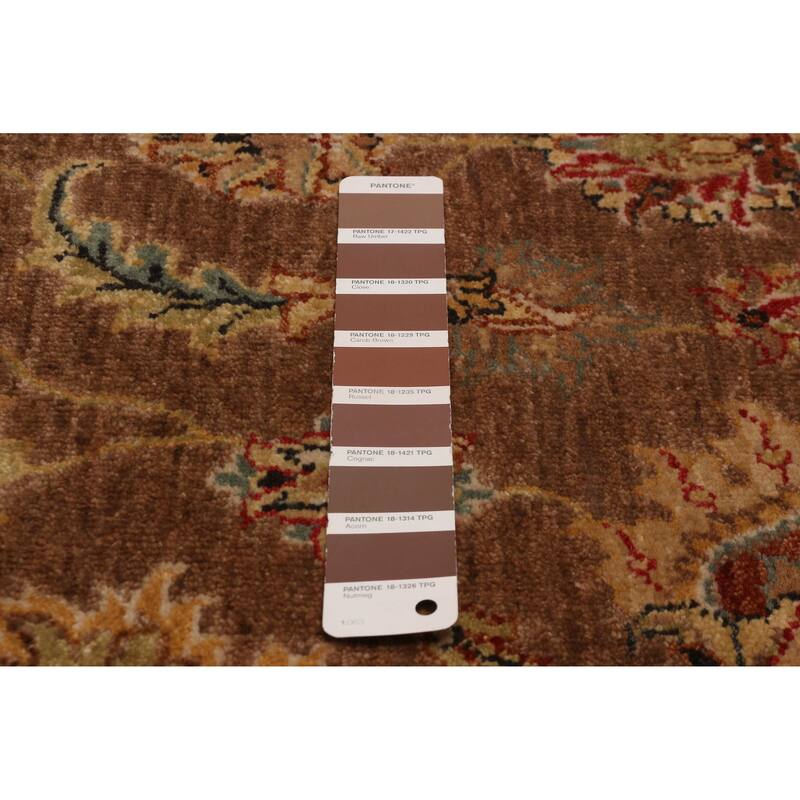ECARPETGALLERY Hand-knotted Jamshidpour Brown Wool Rug - 5' x 5'