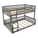 preview thumbnail 9 of 18, Full XL over Queen Bunk Bed with Ladder and Guardrails