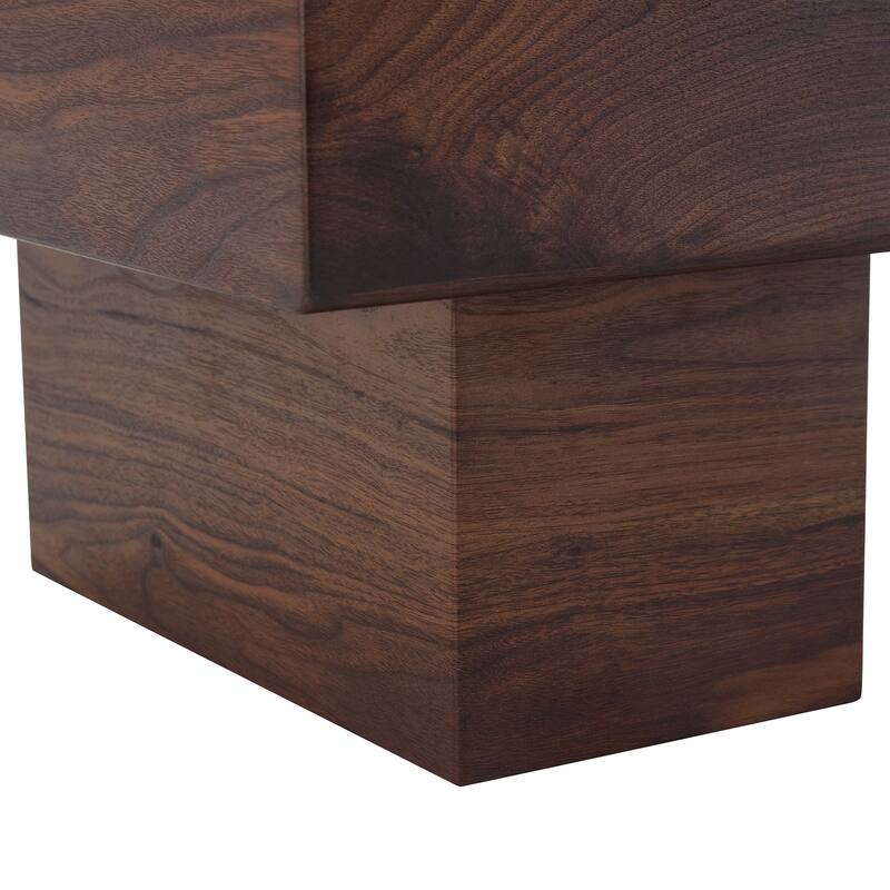 43.3" Modern Rectangular Coffee Table with Sturdy MDF Support Legs for Living Room