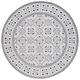 preview thumbnail 19 of 21, SAFAVIEH Handmade Bella Arrie Modern Floral Wool Rug 7' Round - Ivory/Blue - Round