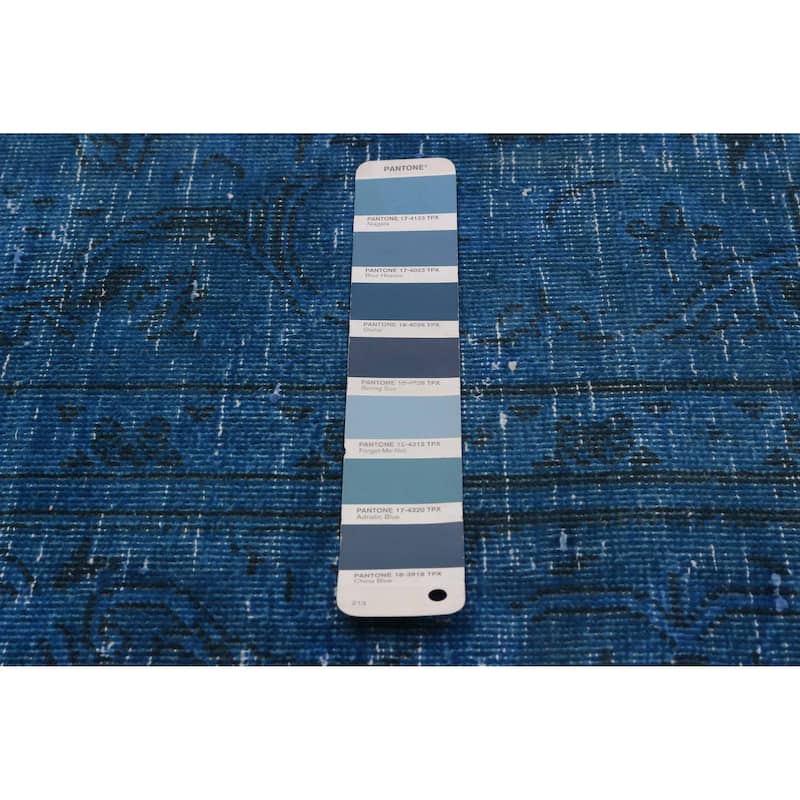 ECARPETGALLERY Hand-knotted Color Transition Blue Wool Rug - 6'10 x 10'4