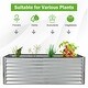 preview thumbnail 7 of 8, Gymax Raised Garden Bed Large Metal Planter Box Kit for Vegetable Herb