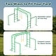 preview thumbnail 11 of 17, Hapfan 400lbs 3-in-1 Heavy Duty Metal Monkey Bar Set, Outdoor Playset with Gymnastics Bars & Trapeze Swing for Backyard Outdoor