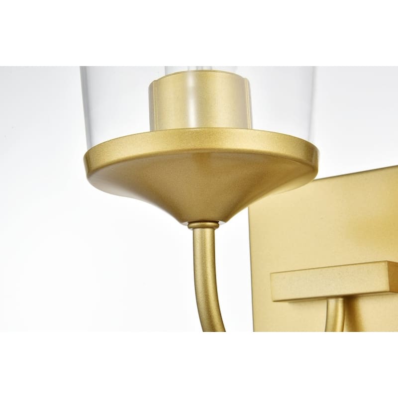 Avant 1 Light Black and Clear Bath Sconce