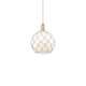 Option Champagne Bronze / White Glass with White Rope