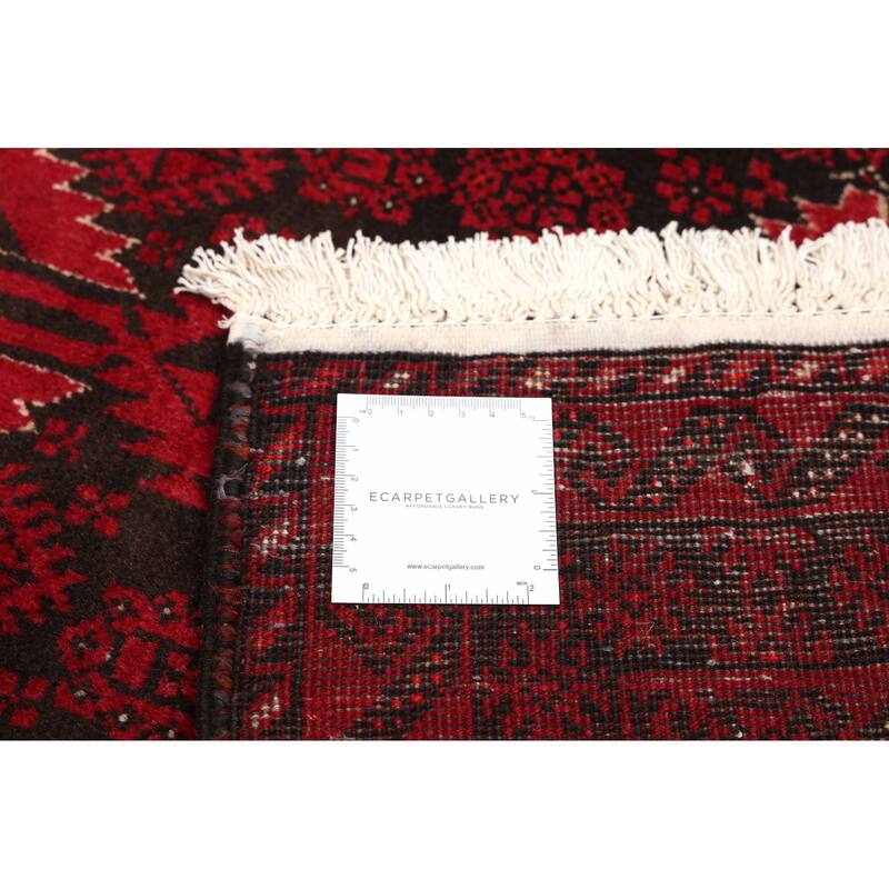 ECARPETGALLERY Hand-knotted Teimani Red Wool Rug - 3'5 x 6'3