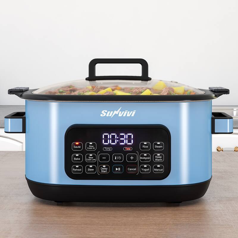 6.5QT 12-in-1 Programmable Multi Slow Cooker
