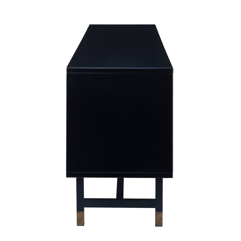 Blynn Midcentury Modern Media Console - Black