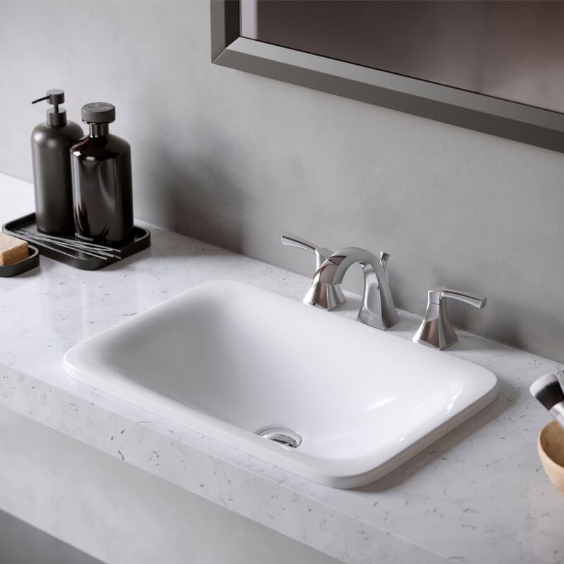 Karran Randburg KBF524 2-Handle Three Hole Widespread Bathroom Faucet with Matching Pop-up Drain
