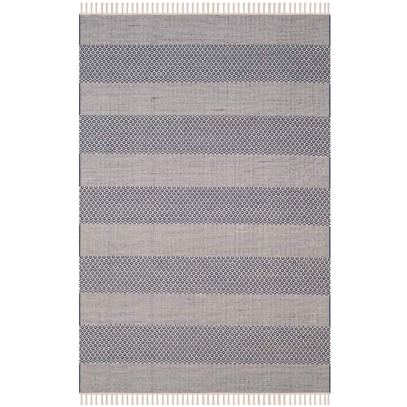 SAFAVIEH Handmade Montauk Alden Flatweave Cotton Fringe Rug