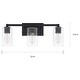 preview thumbnail 2 of 0, Ravenwood 3-light Black Iron Bath/ Vanity Fixture