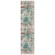 preview thumbnail 13 of 26, SAFAVIEH Madison Huang Modern Abstract Rug 2'2" x 8' Runner - Green/Rust - Runner