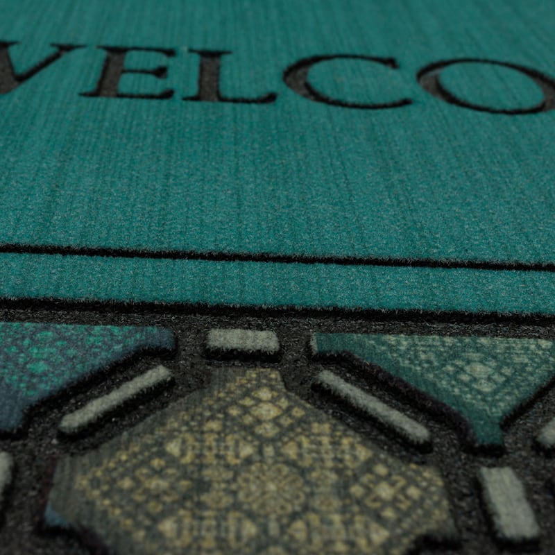 Mohawk Home Fret Charm Welcome Multi 1'11" X 2'11" Door Mat - 1'11" x 2'11"