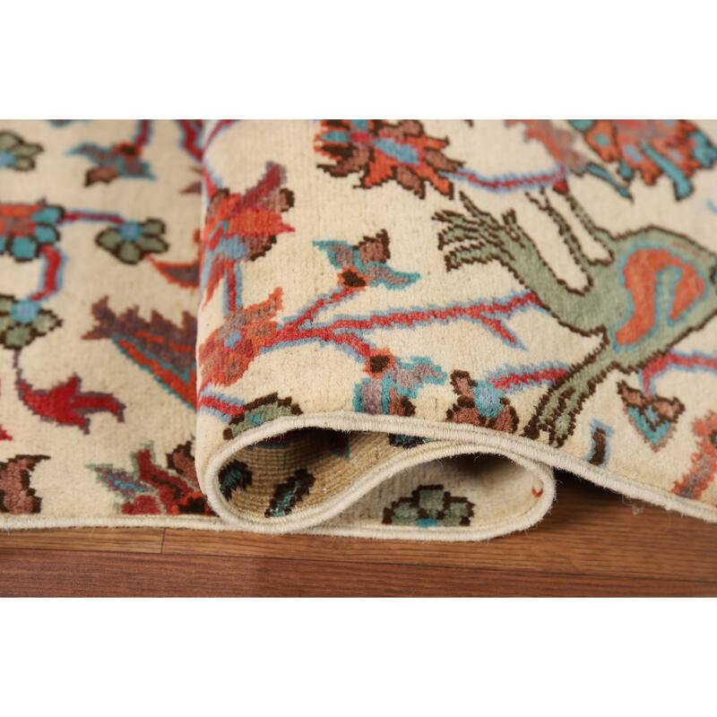 Animals Design Ziegler Accent Rug Handmade Wool Carpet - 2'1" x 3'1"