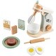 preview thumbnail 1 of 5, Hey Play Wooden Toy Mixer for Kids Kitchen Playset - 9-Piece Toddler Cooking Set for Ages 3 and Up Kitchens