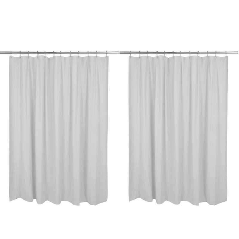Bath Bliss 2 Pack Resistant Shower Liner - Frost