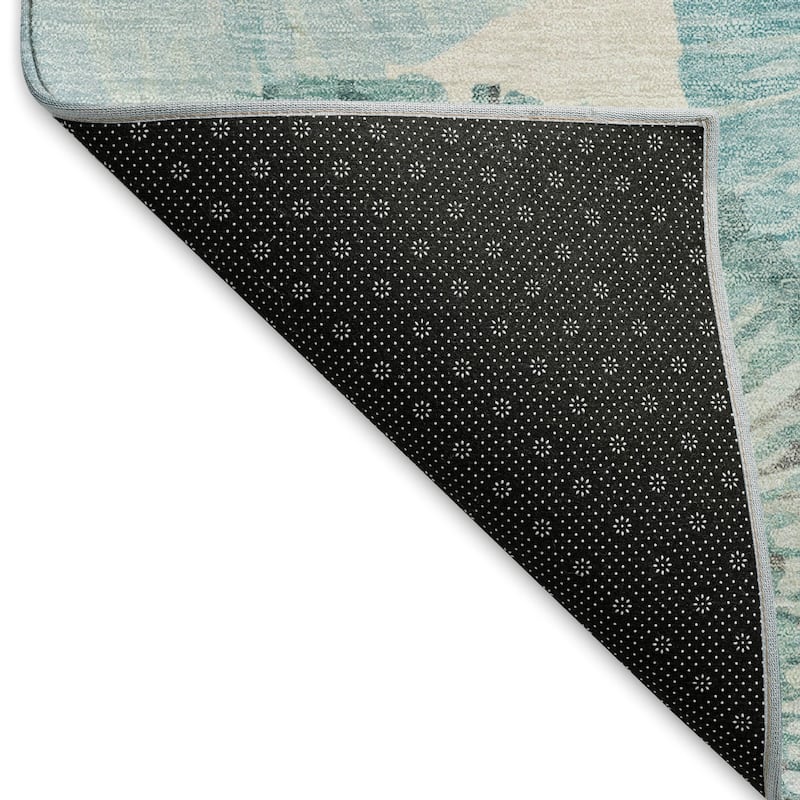 Machine Washable Indoor/ Outdoor Contemporary Devaughn Chantille Rug