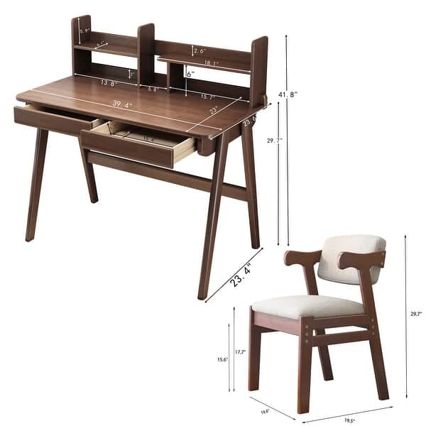 Tribesigns Computer Desk With 5 Drawers, Home Office Desks With Reversible Drawer Cabinet Printer Stand, Industrial PC Desk With Storage, Grey Study Writing Table Workstation For Small Spaces