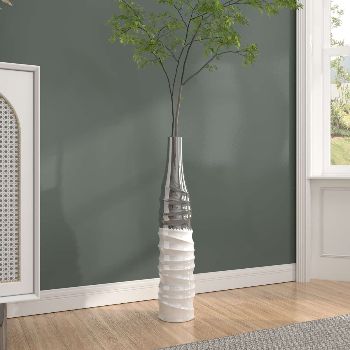 Option Silver&White