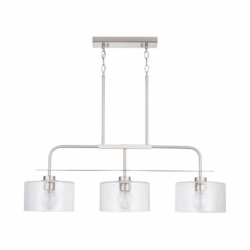 Jake 3-light Linear Island Fixture/ Chandelier