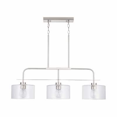 Jake 3-light Linear Island Fixture/ Chandelier