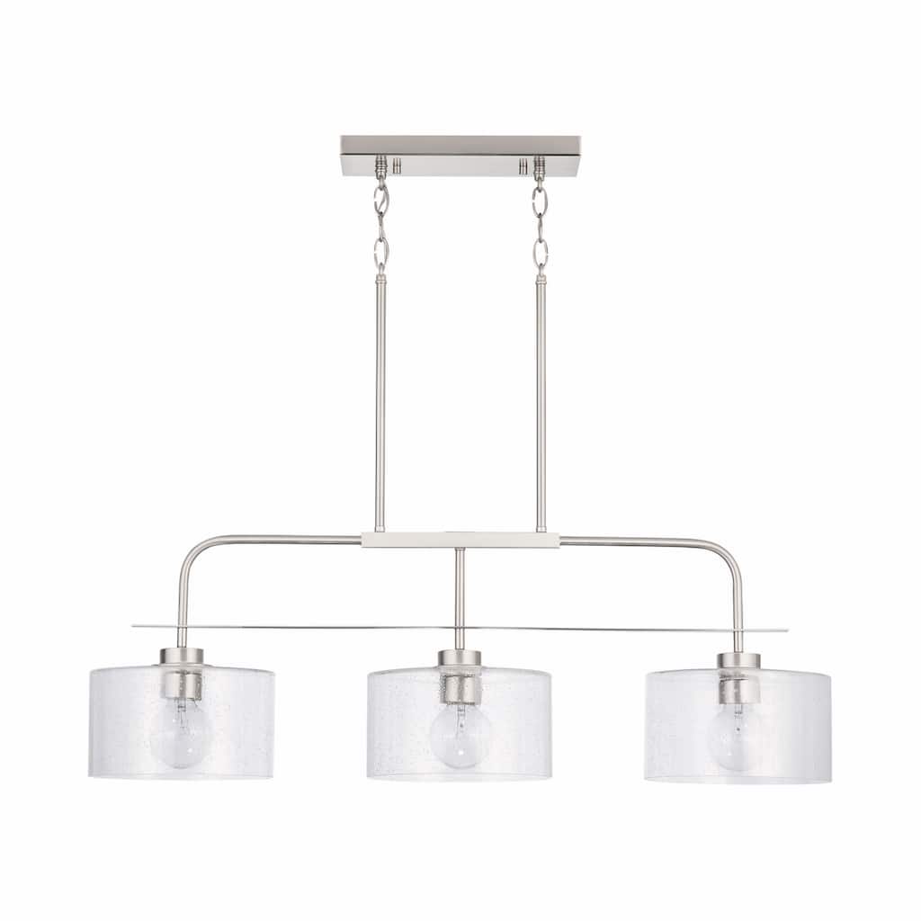 Jake 3-light Linear Island Fixture/ Chandelier