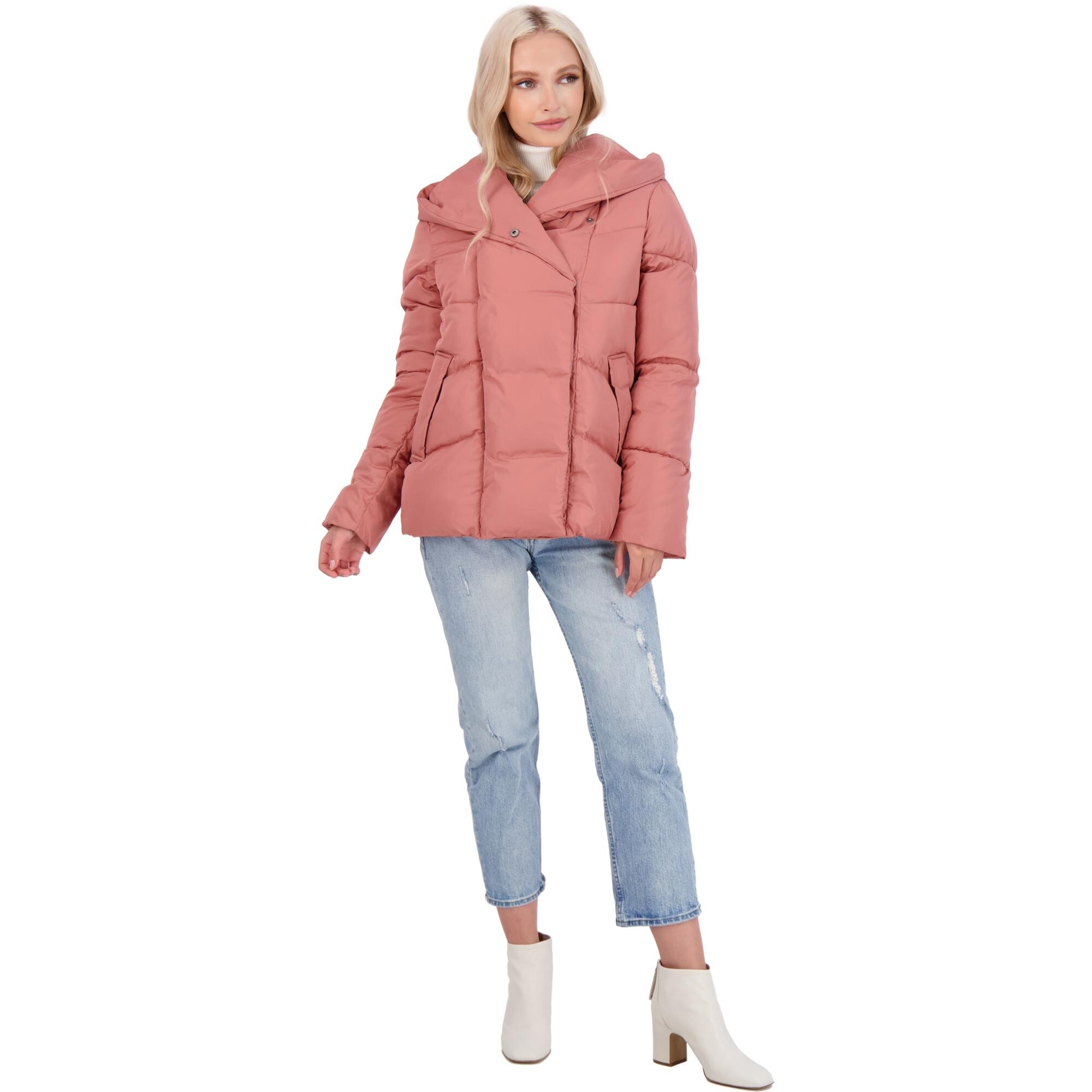Lucky Brand Women S Quilted Winter Puffer Coat With Pillow Collar From Lucky Brand Accuweather Shop