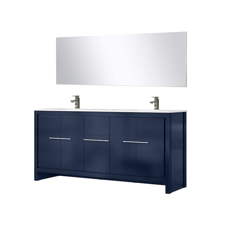 Lafarre Bath Vanity with Quartz Top, Sink, Mirror and Chrome Faucet