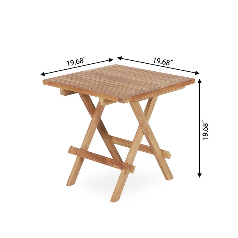 Folding Patio Table Garden Outdoor Balcony Furniture Teak Wood
