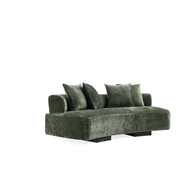 Manhattan Comfort 3 Piece Modern Verandah Chenille 90.6 Inch Sofa Set