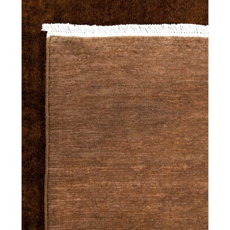 Overdyed One-of-a-Kind Hand-Knotted Area Rug - Brown - 6' 1" x 9' 1"