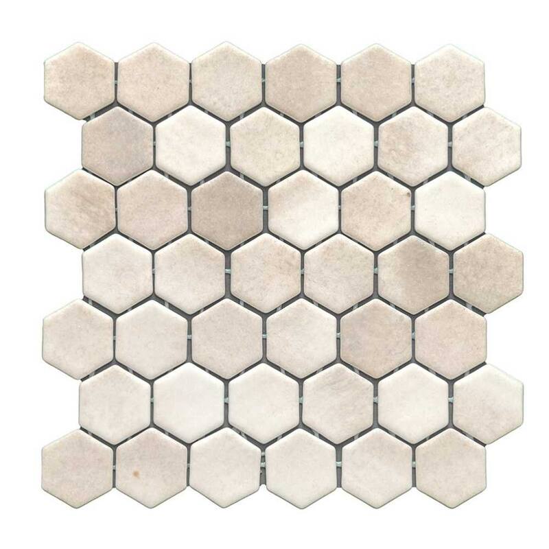 The Tile Life Eterna Hex 2x2 Glass Floor, Wall & Backsplash Tile