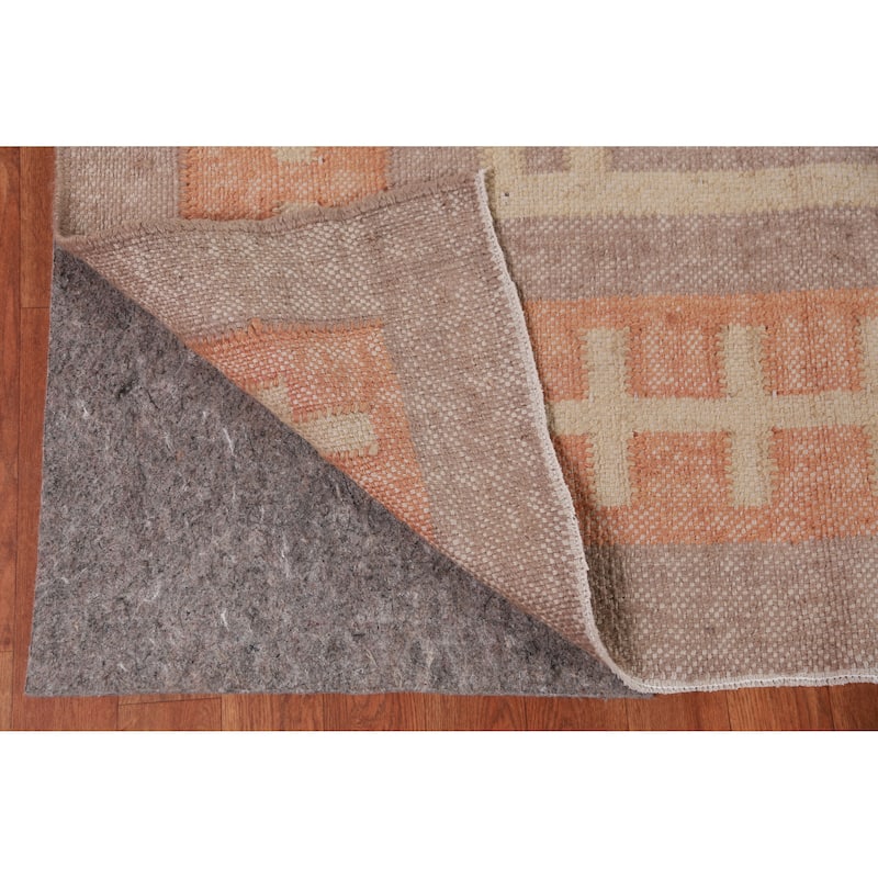 Hand Woven Oriental 100% Jute Carpet Southwestern Modern Brown Kilim Area Rug - 10' 2'' X 8' 8''