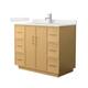 Option Light Oak / Giotto Quartz Top / Brushed Nickel