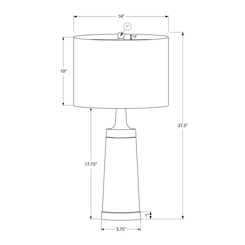 Lighting, 28"h, Table Lamp, Black Metal, Beige Shade, Contemporary