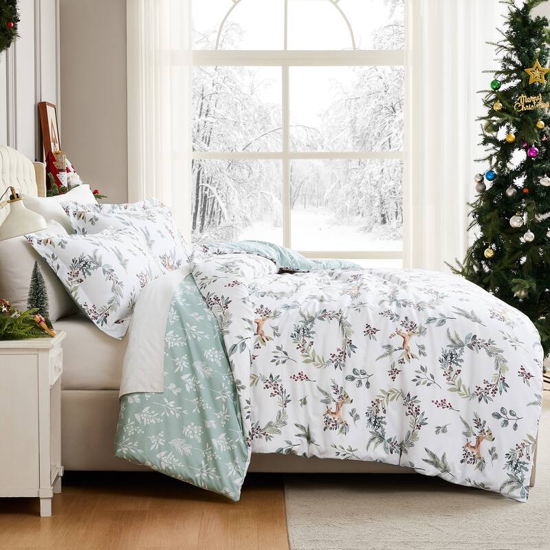 Happy Holidays 3-piece Duvet Cover Set