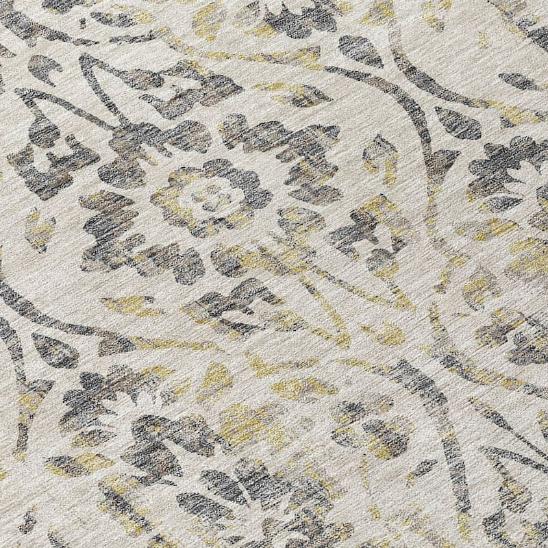 HomeRoots Floral Transitional Rectangle Outdoor Rug