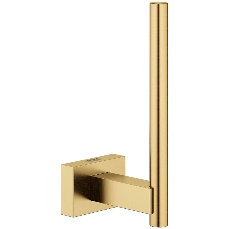 Grohe Essentials Cube Toilet Paper Holder - Brushed Cool Sunrise
